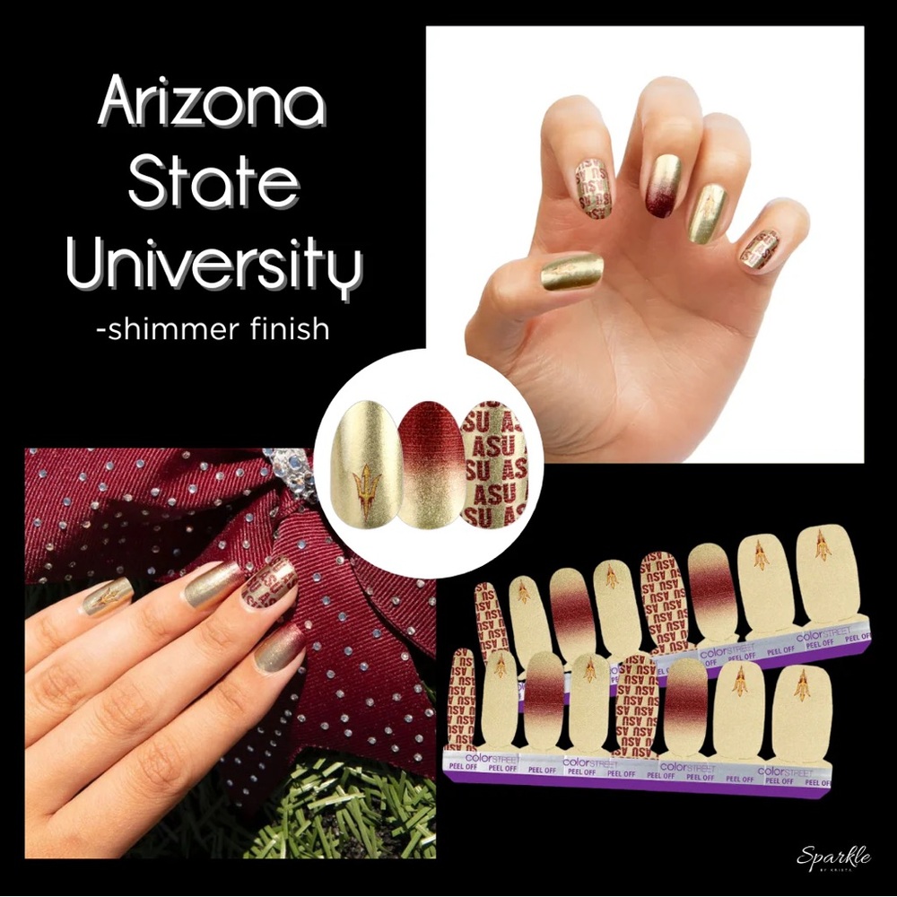 ASU Collegiate Set: Color Street Nail Polish Strips